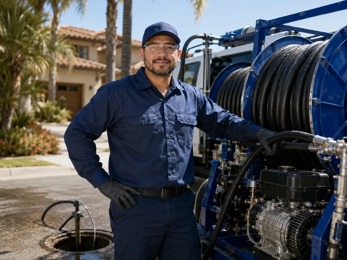 Hydro jet sewer cleaning in Loma Mar